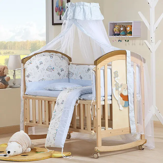 Dernière conception ODM & OEM lit de jeu pour bébé lits pour bébé fille avec ensemble de literie