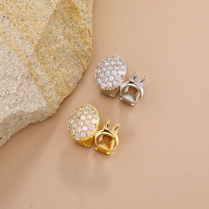 Grillz dentaire <span class=keywords><strong>en</strong></span> laiton plaqué <span class=keywords><strong>or</strong></span> véritable, serti de zircons cubiques, style Hip Hop brillant, bijoux de corps tendance pour rappeurs et soirées - Product Image 2