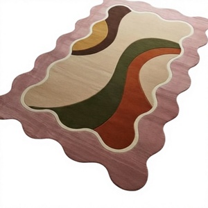 Tapis en laine tufté à la main au design moderne, prix de gros, tapis tufté à la main pour salon, TEXTILES INDIENS, résistant aux taches de latex - Product Image 1
