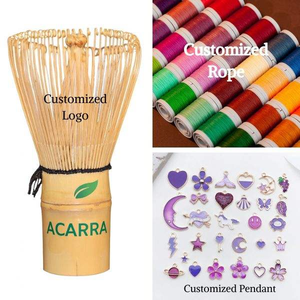 <span class=keywords><strong>Fouet</strong></span> <span class=keywords><strong>à</strong></span> <span class=keywords><strong>matcha</strong></span> <span class=keywords><strong>en</strong></span> <span class=keywords><strong>bambou</strong></span> foncé Zen Chasen, fait main, avec logo personnalisé, pour thé vert - Product Image 5