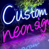 Letrero de Neón LED Personalizado al por Mayor de Fábrica, Diseño Gratuito, Letrero con Nombre y Logotipo Personalizado para Decoración de Bodas y Fiestas de Cumpleaños