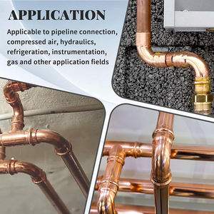 90 מעלות מרפק נחושת רחוב לחץ מתאים צינור אביזרי המרפק נחושת - Product Image 5