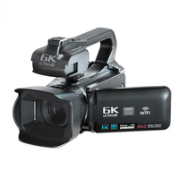 YouTube 64MP WiFi Webcam 4 "dokunmatik ekran için kamera Video kamera 6K HD otomatik odaklama Vlogging kamera