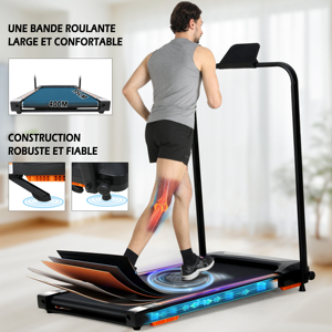 Motorized Mini <strong>Walking</strong> <strong>Pad</strong> for Home Fitness Folded Fitness Treadmill with LED Display for Body Building and Calorie Tracking - Product Image 6