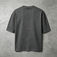 T-shirt en jersey surdimensionné pour homme, imprimé vague de surf et graffiti, décontracté, 100% coton, écologique, lourd, manches courtes, streetwear