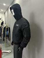 Blouson Bomber Homme Automne à Capuche avec Fermeture Éclair, Épais et Chaud, Coupe-Vent, Résistant à l'Eau, Coupe Ample Style Urbain, Tissu Tissé
