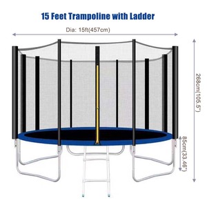 Trampolino Circolare Pieghevole Mega Super Blu Ecologico All'ingrosso con <span class=keywords><strong>Tappeto</strong></span> da Salto Rete di Sicurezza e Schiuma Durevole <span class=keywords><strong>per</strong></span> <span class=keywords><strong>Fitness</strong></span> <span class=keywords><strong>per</strong></span> Ragazzi e Ragazze - Product Image 4
