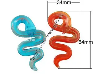 New Animal snake pendant lampwork glass crystal pendant pendants for jewelry making 334972