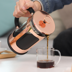 Cafetière à <span class=keywords><strong>presse</strong></span> française avec système de filtres en acier inoxydable 304, café d'infusion à <span class=keywords><strong>froid</strong></span> en verre borosilicate résistant à la chaleur pour la cuisine - Product Image 6