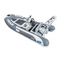 Bateaux en aluminium Hedia Small Tender de 13 pieds et 12 pieds, bateaux pneumatiques à coque rigide à grande vitesse, bateaux pneumatiques à coque rigide 390c