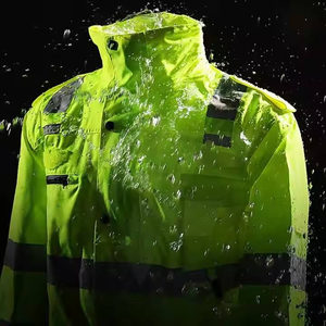 Veste de sécurité réfléchissante imperméable de classe 2 ANSI à haute visibilité pour les travaux de construction, logo personnalisable, ANSI EN20471 - Product Image 5