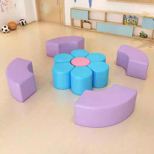 Sofà e sgabello da interni a forma di cartone animato creativo modulare per le sale attività dei bambini della scuola e del centro commerciale - Product Image 4