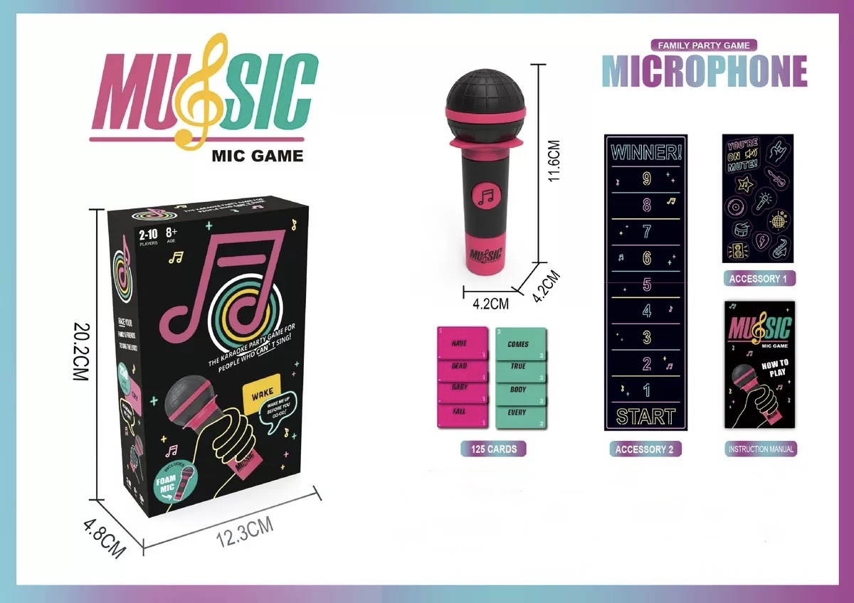 Jeu de micros colorés