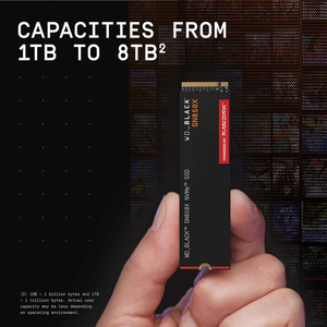 قرص صلب جديد أسود اللون بسعة 2 تيرابايت من نوع SN850X NVMe مع وحدة تخزين SSD مدمجة من فئة الألعاب Gen4 PCIe M.2 2280 SATA بسرعة قراءة وكتابة 7300 ميجابايت/ثانية وسرعة دوران 5400-7200 دورة في الدقيقة - Product Image 5
