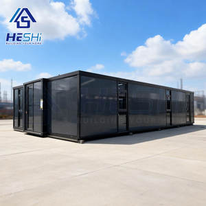 Maison conteneur préfabriquée pliable et extensible sur mesure de 20 pieds et 40 pieds, cuisine extérieure préfabriquée, unité d'habitation autonome - Product Image 1