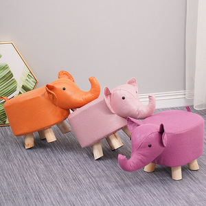 Elephant Stool Children's Animal Stool Soft Home Living Room Cartoon Cute Low Stool - Product Image 3
