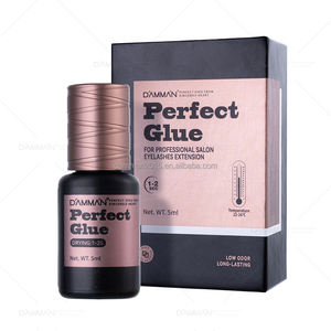 Damman 5ml NO.12 Perfect Glue 1s Adhesivo de extensión de pestañas sensible resistente al agua de secado rápido Pegamento de pestañas de bajo olor de larga duración - Product Image 1