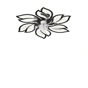 LED Ceiling Fan 25.5 Inch 3 Blades DC Motor Remote <b>Control</b> 6 Speed 3 Color <b>Temperatures</b> Flush Mount Modern Design Living Room - Product Image 1