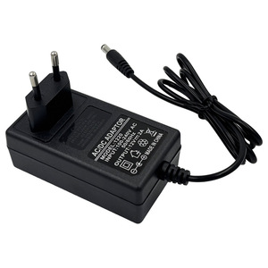 Power <b>Adapter</b> 12V 2A DC Output 100-240V Input US <b>EU</b> Plug Standard Black - Product Image 2