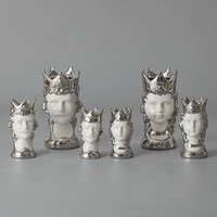 Ornement de tête sicilien Offre Spéciale unique tête de visage humain accessoires en céramique décor à la maison