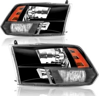 Ensemble de phares 12V de remplacement pour Dodge Ram 1500 2009-2018, Ram 2500 3500 2010-2018, phare halogène