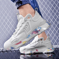 Soldes Chaudes Chaussures Décontractées Confortables Tissées Volantes Baskets Homme Semelle Popcorn Sport Running 2021 Sneakers de Mode pour Hommes
