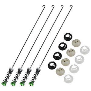 Varillas de suspensión para lavadora W11130362, resortes amortiguadores de acero con barra de equilibrio y soporte para reparación de electrodomésticos - Product Image 1