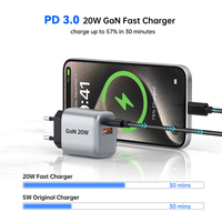 Chargeur rapide pour téléphone portable Tommox Factory US UK EU Plug FCC, chargeur portable pour téléphone portable, mini chargeur 20w PD3.0 QC3.0 USB C