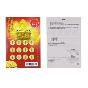 Fast Delivery Pull <b>Cards</b> Digital Printing Original Color Open <b>Card</b> Custom Print Pull Tab Tickets for Sale - Product Image 2