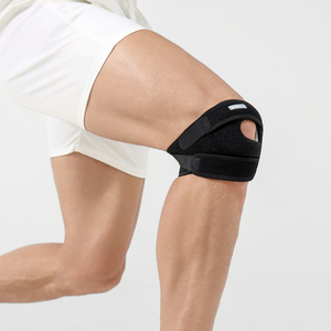 Rodillera Ajustable, Flexible y Transpirable Vilico, <span class=keywords><strong>Rodilleras</strong></span> de Poliéster Negras para Adultos, Logotipo Personalizado, Protección Profesional Deportiva - Product Image 1