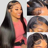 Achetez des perruques frontales, des tissages et des perruques en cheveux naturels vietnamiens ultra-lisses pour femmes noires, des perruques Lace Front en cheveux humains sans colle
