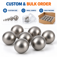 Bola Apung Titanium OEM 6.35mm 1/4" Berongga Tipis Tanpa Sambungan untuk Kontrol Level Sensor Katup