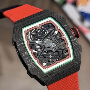 Montre mécanique automatique de luxe pour homme 67-02 en fibre de carbone ultra-fine, lumineuse, avec bracelet en nylon supplémentaire - Product Image 3