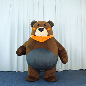 Costumes de mascotte d'ours gras pour adultes pour les spectacles de cosplay, costumes d'ours gras gonflables de 2 m, vente de costumes - Product Image 2