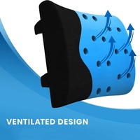 Oreiller avec logo personnalisé vente en gros OEM ODM de l'usine coussin de siège de voiture en mousse à mémoire de forme soutien du cou ensemble de coussins orthopédiques pour le dossier