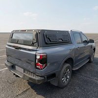Wasserdichte, teilbare Aluminium-Hardtop-Abdeckung für hohe Dächer, anpassbare, abschließbare, robuste Pickup-Ladeflächenabdeckung aus Aluminium