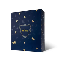 Cartón personalizado alcohol whisky botella regalo embalaje imán caja para alcohol