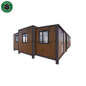 Maison modulaire préfabriquée pliable de haute qualité en bois grainé, extensible et certifiée - Product Image 1