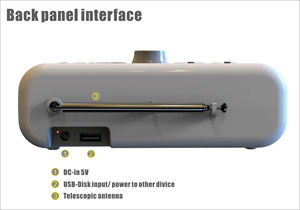Xách tay BT Đa-Chức năng chất lượng cao loa máy tính để bàn với FM Đài phát thanh Internet đài phát thanh đồng hồ báo thức các tính năng - Product Image 5