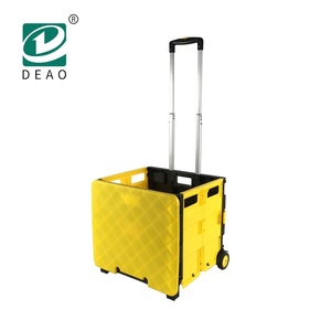 Xe Đẩy Thùng Nhựa Gấp Giỏ Xách Gấp Gọn Xe Đẩy Tay - Product Image 4