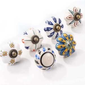 Porcelain <strong>Knobs</strong> <strong>Handles</strong> Ceramic <strong>Drawer</strong> Dresser <strong>Knobs</strong> Pulls Kitchen Cabinet Furniture Bedroom <strong>Handle</strong> - Product Image 3