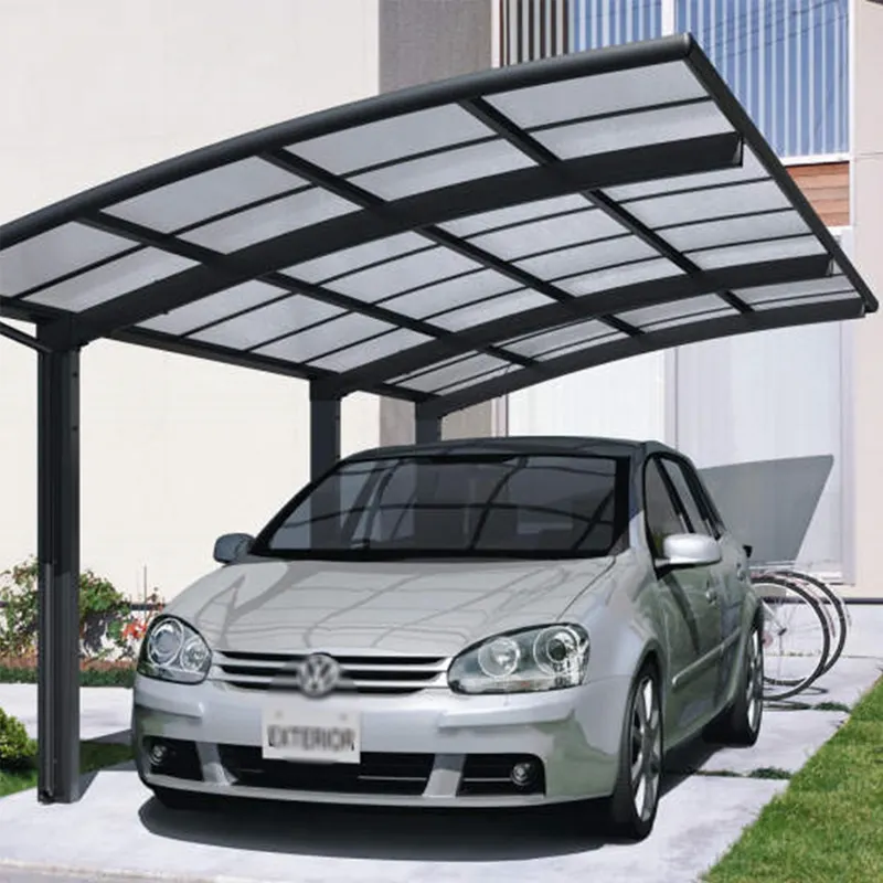 Aluminium Gehweg abdeckung Auto Garage Outdoor Curved Canopy Garden Building