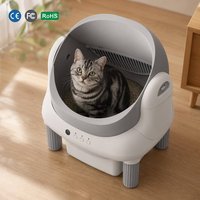 Bac à litière intelligent pour chat, grande capacité, automatique, électrique, à nettoyage automatique, avec contrôle WiFi via application, personnalisable OEM/ODM