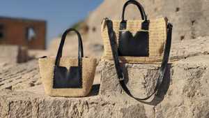 Sac de plage en paille tissé surdimensionné en fibre naturelle de mode artisanale avec doublure en raphia pour femmes Piscine Pique-nique et voyage - Product Image 6