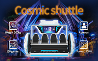 2022 extérieur maison VR 9D cinéma mouvement chaise 3D 4D 5D 7D simulateur avec 4 sièges pour parc d'attractions et expérience de montagnes russes