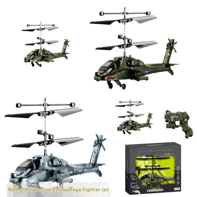 Factory Direct Sales Electric 4-Channel Induction Suspension Helicopter Aircraft Remote Control Charging Outdoor Toys Auto