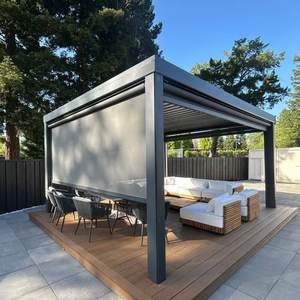 Pérgola Motorizada de Lujo de Aleación de Aluminio, Impermeable, con Acabado en Polvo, Color Personalizable, para Uso en Terrazas y Patios Traseros - Product Image 5