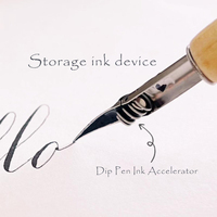 Calligraphie Pen Tip G Nib Dispositif de stockage d'encre Dip Pen Accelerator Calligraphy Tool Accessoires