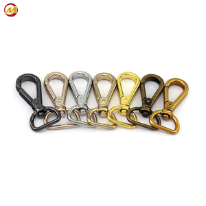 Fabricante de mosquetón de alta calidad, mosquetón giratorio con gancho de resorte con Clip de Metal de 10/15mm para correa de perro <span class=keywords><strong>y</strong></span> accesorios para <span class=keywords><strong>bolsos</strong></span> - Product Image 1