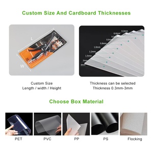 โรงงานรับผลิตบรรจุภัณฑ์พลาสติกใส PVC PET แบบพิมพ์ลายตามสั่ง บรรจุภัณฑ์แบบซีลความร้อนพร้อมการ์ด บรรจุภัณฑ์แบบ OEM/ODM จากกวางตุ้ง ประเทศจีน - Product Image 4